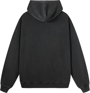 Sweat à capuche surdimensionné délavé à l'acide pull en coton lourd Streetwear sweat à capuche décontracté pour tenue quotidienne - Product Image 2