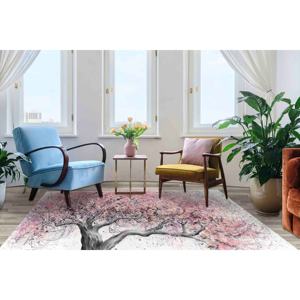 พรมลายต้นดอกสีชมพู: ลายภูมิทัศน์นามธรรม, พรมกันลื่น, พรมเชนิลล์ - Product Image 2