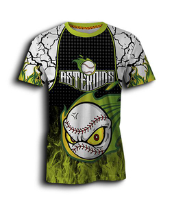 เสื้อเบสบอลแบบสวมใส่ได้ทั้งชายและหญิง พรีเมียม พิมพ์ลายแบบ Sublimation  โลโก้และชื่อทีมสั่งทำได้ ทรงกระชับ ระบายอากาศได้ดี ผลิตจากโพลีเอสเตอร์ 100% มีไซส์พลัส ชุดกีฬา - Product Image 1