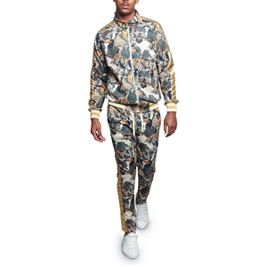 Mens Tracksuits Mens Polyester Track <b>Suit</b> Nylon Tracksuit Set OEM Mens Track Winter Autumn Colorblock <b>Jacket</b> - Product Image 6