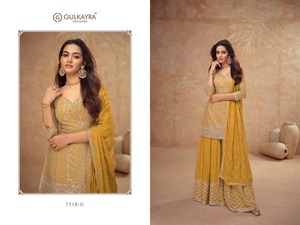 Costume Salwar prêt à l'emploi avec séquence de broderie Costume Palazzo le plus vendu pour la vente à l'exportation depuis l'Inde - Product Image 3