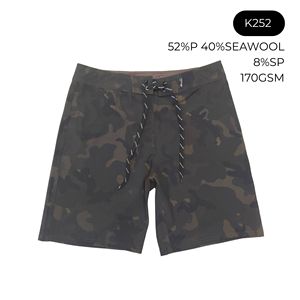 SEAWOOL Boardshorts en Spandex/Polyester Protection UV Séchage Rapide Couleur Unie Short de Plage et de Surf Taille Moyenne Décontracté Sportif DDP - Product Image 2