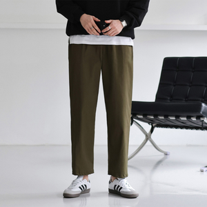 Pantalones de hombre coreano cónicos pantalones casuales para hombre Unisex 4 vías de algodón elástico pantalones diarios cómodos Streetwear Bottoms H4007 - Product Image 6