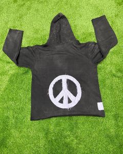 Speedy Industry nouveauté 100% coton pull à capuche séchage rapide détresse Anti-rides polaire hiver Streetwear broderie - Product Image 4