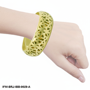 Bracelet en filigrane de laiton artisanal, style vintage, bracelet à manchette géométrique découpé pour femmes - Product Image 2