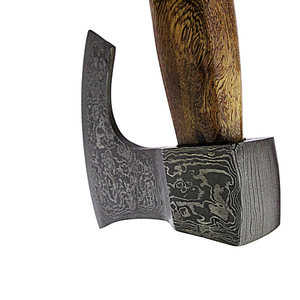 Hacha de acero al carbono para acampar al aire libre, herramienta con mango de madera, personalizada al por mayor, de calidad superior, servicio OEM y ODM - Product Image 6