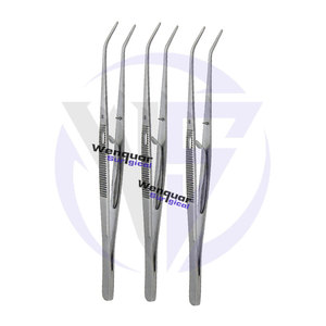 Ensemble de pincettes chirurgicales dentaires de haute qualité 6 pièces Wenquar Debakey Self-Lock London College Adson Kocher Dressing Instruments - Product Image 2