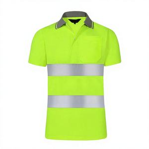 Camiseta Polo de Trabajo de Seguridad Reflectante, Transpirable e Impermeable ANSI Clase 2 de Mangoes Fashion - Colores y Logotipos Personalizables, 100% Poliéster - Product Image 1