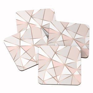 ชุดที่รองแก้วลายหินอ่อนทรงกลมพร้อมที่จับ6ชิ้นถาดรองแก้วชาดีไซน์ใหม่ล่าสุด - Product Image 5