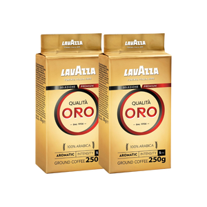 Café Molido Lavazza Qualità Oro, 250g, Auténtica Mezcla Italiana, Sabor Rico, Aroma Intenso, Perfecto para Uso en el Hogar y Cafeterías - Product Image 1
