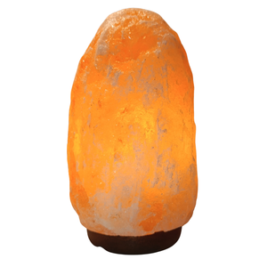 Lampe de table en sel de l'Himalaya sculptée à la main de haute qualité, design Feng Shui, purificateur d'air, options multicolores pour une lumière chaude anti-stress - Product Image 1