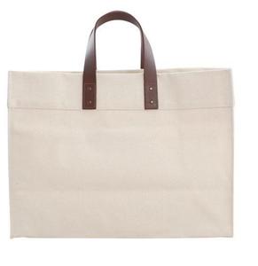 Sac en toile de coton de haute qualité, sac à provisions en toile de coton en gros, sac fourre-tout en toile avec poignée en cuir - Product Image 6