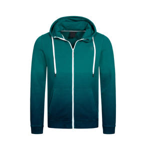 Services OEM, design personnalisé, fabrication directe en usine, tarifs ajustables, sweats à capuche pour hommes en molleton 100% coton, fermeture éclair, couleur unie, pour l'hiver - Product Image 1