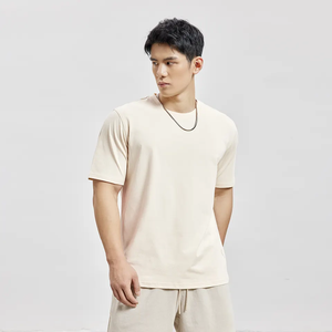 Sigh uality-camisetas de algodón con hombros caídos, camisetas lisas de algodón con estampado de logotipo personalizado - Product Image 3