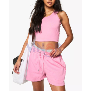 เซ็ต2ชิ้นขาสั้นสำหรับผู้หญิงชุด2ชิ้นชุดแนวสตรีทชุดลำลองสีและดีไซน์แบบลำลองสำหรับฤดูร้อน2025-26 - Product Image 4