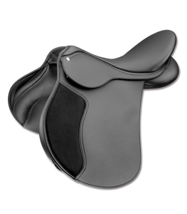 Selle de cheval western en cuir véritable de qualité supérieure, durable, avec arceau en plastique, design personnalisable, selle de saut en cuir véritable - Product Image 1