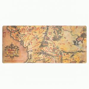 Tapis de souris de jeu imprimé XL Le Seigneur des Anneaux avec logo personnalisé, style carré, fonctions de charge sans fil chauffantes, en stock ! - Product Image 1