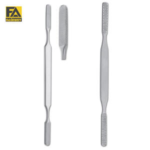 FOMAN RASP Dentelures fines et grossières à double extrémité Lames convexes et plates à 4 faces en acier inoxydable Approuvé CE & ISO - Product Image 2