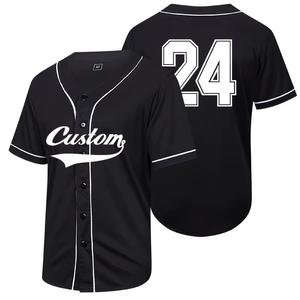 Jersey de béisbol sublimado completo personalizado al por mayor Conjunto de jersey de béisbol sublimado unisex 100% tela absorbente de malla de poliéster - Product Image 3