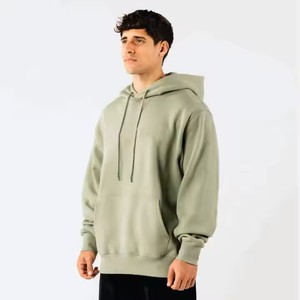 Nouvelle Mode Hommes Automne Hiver Rue À Capuche À Manches Longues Lâche Solide Couleur À Capuche Blouse Décontractée Polaire Tops Blanc Hoodies - Product Image 3