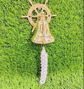 Campana Náutica de Pared Personalizada con Nudo de Puño de Mono y Trabajos de Cuerda Elegantes, con Accesorios de Acero Inoxidable o Latón - Product Image 2