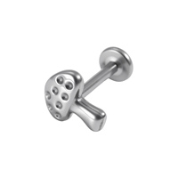 Bijou de piercing corporel en titane incrusté de zircon, tête de poisson, pour tragus, cadeau de Saint-Valentin pour enfants