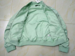 Bombardier en satin pour femmes vêtements pour femmes veste légère et brillante vêtements d'extérieur à la mode vestes décontractées pour femmes vente en gros sur mesure - Product Image 6