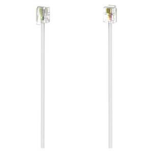 Cable Telefónico Blanco de 10m, Conector y Adaptador 00201135 - Product Image 1
