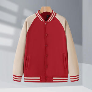 Chaqueta Universitaria Unisex de Lana y Cuero |   Chaqueta Universitaria Personalizada con Logotipo - Product Image 3