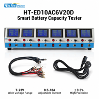 Probador de Capacidad de Batería Heltec Energy de 6 Canales, 7-23V, 10A, con Reparación por Pulsos para Mantenimiento de Vehículos Eléctricos y Almacenamiento de Energía
