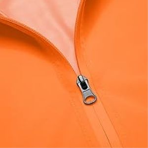 Chaqueta de nailon con capucha impermeable negra con logotipo personalizado regular de alta calidad - Product Image 3