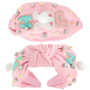 Magnifiques accessoires pour cheveux de créateur, bandeau brodé à la main avec des perles, bandeau entièrement perlé en provenance d'Inde - Product Image 5