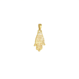 Colgante de Mano de Hamsa en Oro Amarillo de 9K para Mujeres y Niños Hecho en España - Product Image 3