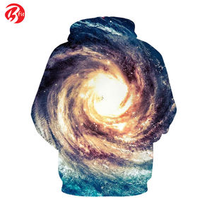 Sweat-shirts d'hiver en molleton de coton/polyester épais de haute qualité, coupe-vent, écologiques, imperméables, streetwear, impression par décharge - Product Image 2