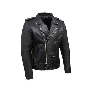 <b>Leather</b> <b>Jacket</b> with <b>Long</b> Sleeve Latest Design High Quality Top <b>Leather</b> Men - Product Image 4