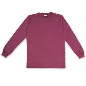 T-shirt pour homme à manches longues et col rond, 100% coton, 210 g/m², teint en pièce, écologique et respirant - Product Image 5