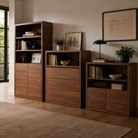 Meuble de rangement en bois moderne multi-sections pour salon, organisation de la maison