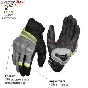 Gants de moto toutes saisons avec poignée antidérapante Protège-doigts à coque dure Gants de moto de protection pour l'équitation hivernale - Product Image 3