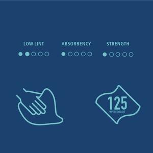 Toallitas de Papel Blancas de Alta Calidad Boardwalk de 1 Capa, 9.84 x 9.06 Pulgadas Caja de 18 Unidades para Limpieza de Lentes y Ópticas, Forma Cuadrada - Product Image 4