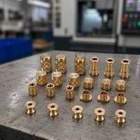 Insert de moletage moleté en laiton CNC avec tolérance de 0,01 mm pour applications médicales et minières, usinage de précision, service OEM