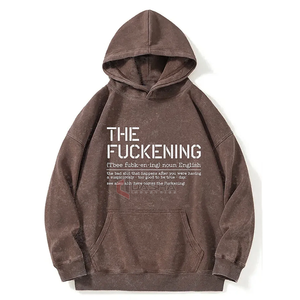 เสื้อฮู้ดซิปผู้ชายไซส์ใหญ่ ผ้าคอตตอนหนา 100% สไตล์สตรีทแวร์ วินเทจ ล้างสีแบบแอซิดวอช ลายพิมพ์แบบดิสเทรส รับทำโลโก้ตามสั่ง ขายส่ง OEM - Product Image 2