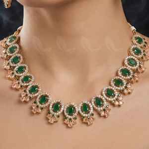 Ensemble de bijoux de mariage de luxe en quartz plaqué or pour femmes, avec accessoires de fiançailles et de fête pour les mariées - Product Image 4