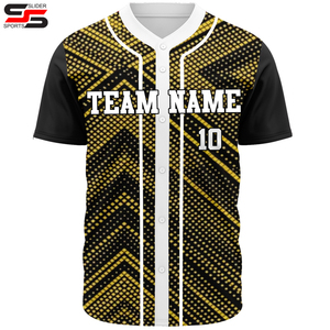 Maillot de baseball personnalisé 100% polyester pour hommes, taille adulte, respirant, séchage rapide, antibactérien, imprimé par sublimation, vêtements de sport - Product Image 1
