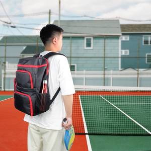 กระเป๋าเป้สะพายหลังพิคเกิลบอลแบบปรับแต่งได้กระเป๋าไม้ตี2-4ใบความจุขนาดใหญ่กระเป๋าใส่ไม้เทนนิสสำหรับผู้ชายผู้หญิงขายส่ง - Product Image 6