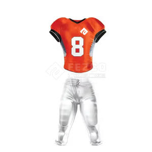 Tenue d'entraînement de football américain, nouveau design imprimé, manches courtes, respirant, uniformes à bas prix - Product Image 1