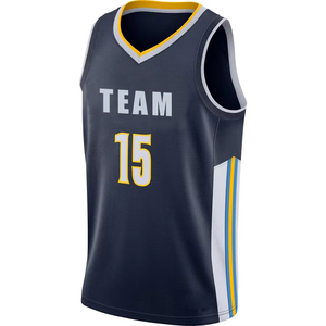 Camiseta de baloncesto personalizada transpirable y reversible con camiseta de equipo impresa por sublimación de bajo precio - Product Image 3