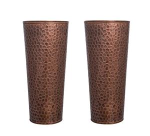 Ensemble de jardinières martelées à la main - Product Image 1