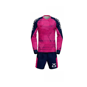 Maillots de football en sublimation bleus bon marché 2025, nouveaux ensembles de maillots de football, maillots de football pour hommes, maillots de football de club, impression en sublimation, logo personnalisé - Product Image 1