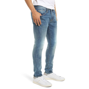Custom Denim Pants <b>Men</b> Designer Casual Cotton Pant Solid Colors Reasonable Price OEM <b>Jeans</b> <b>Mens</b> Denim Pants - Product Image 2