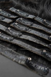 ผมต่อเวียดนามแบบ Double Drawn  ถักด้วยเครื่องจักร  แบบ Double Weft  เนื้อผมหยักศก  ปลายผมย้อมสี  ความยาวมาก - Product Image 4